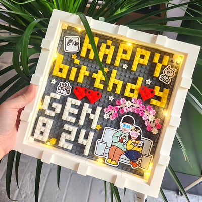 diy定制头像周年纪念日礼物送老婆孕妇宝宝一家三口生日礼物2025