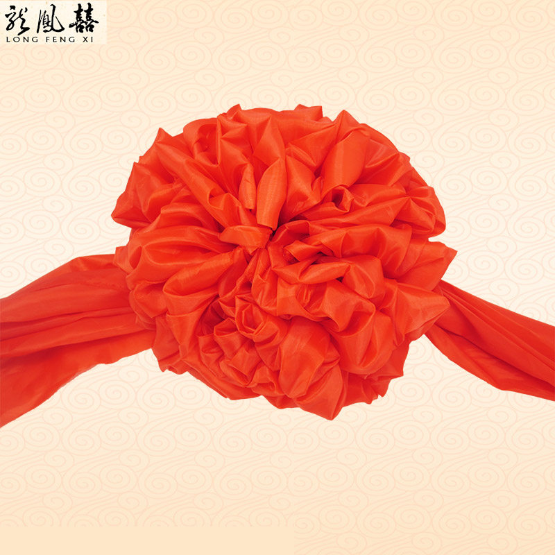 大红花绣球 十字披红婚礼用品结婚庆道具 光荣开业剪彩扎花球定制