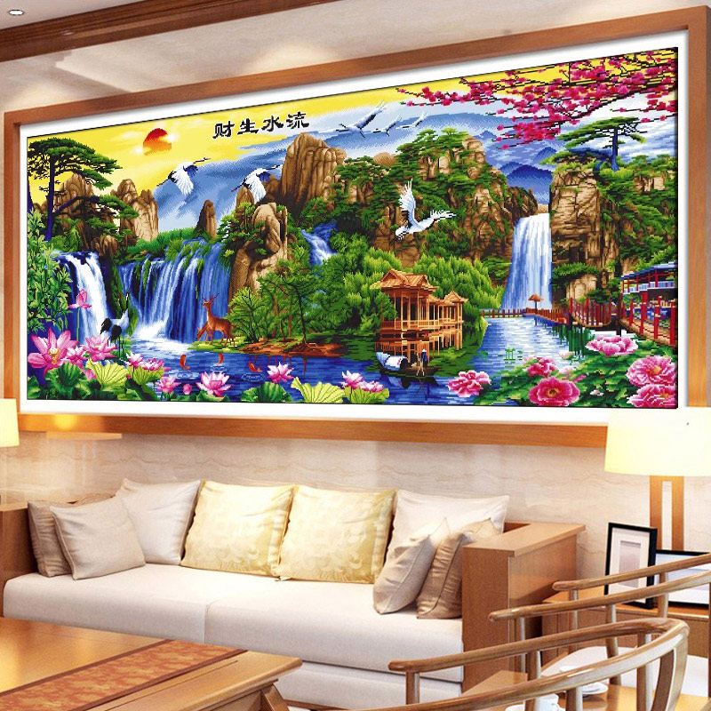 已绣好成品拍再送1幅可裱框发货