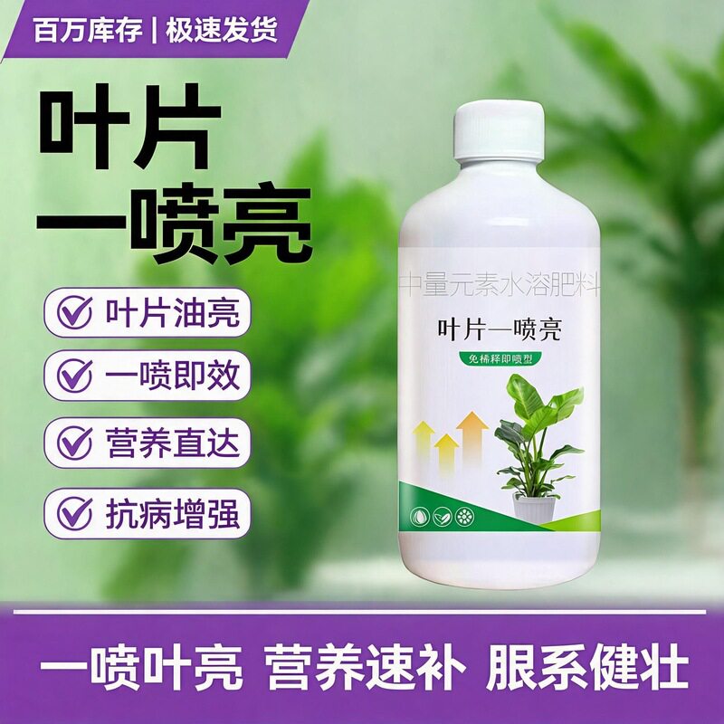 花卉叶面光亮剂一喷净增绿防尘图片
