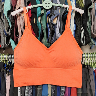 外贸原单运动内衣女速干美背心无钢圈可拆胸垫弹柔瑜伽健身文胸罩