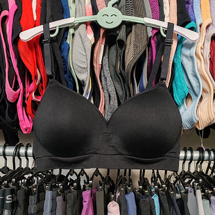 外贸运动内衣瑜伽跑步美背心固定一体杯弹力速干无钢圈健身文胸罩