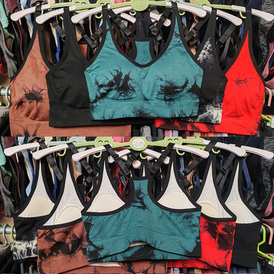 外贸运动内衣无钢圈一体杯垫速干透气美背心弹力性感瑜伽健身文胸