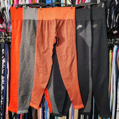 外贸运动瑜伽裤 健身无缝紧身提臀跑步速干显瘦透气弹力高腰九分女