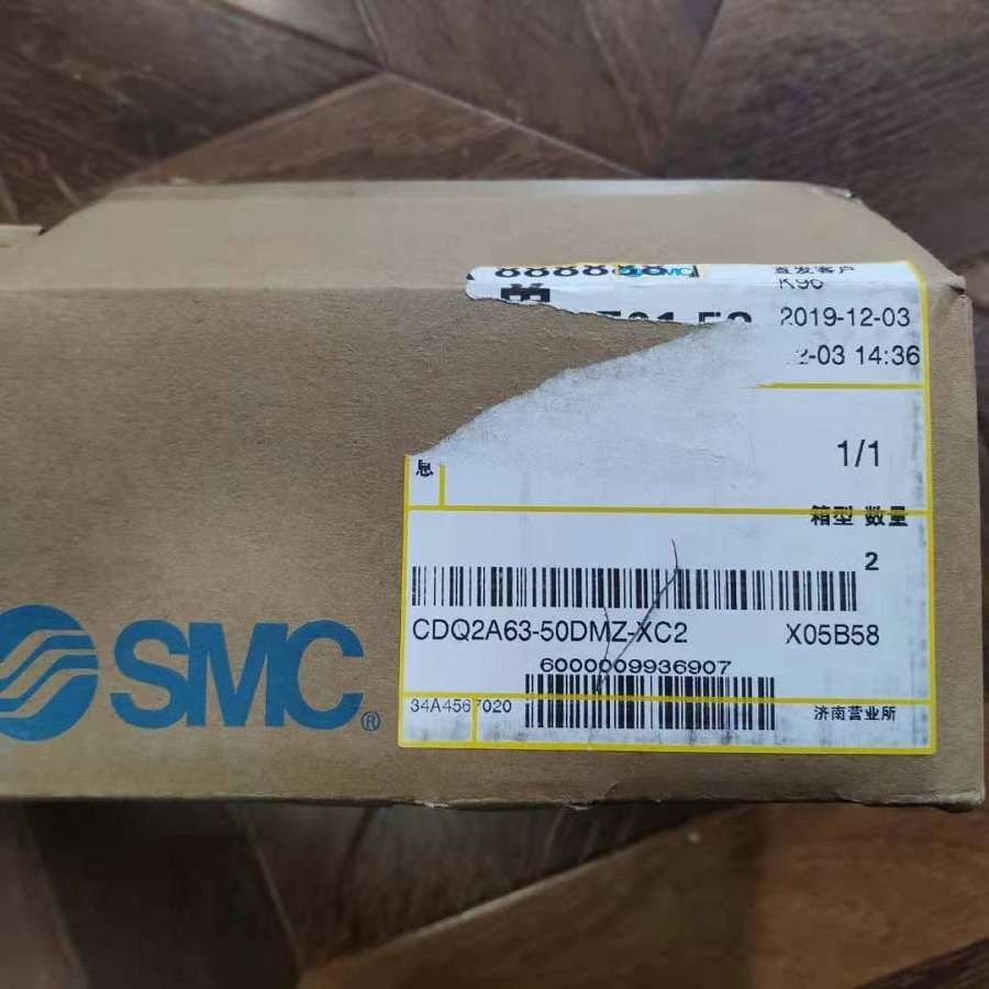 SMC气缸CDQ2A63-50DMZ-XC2标准气缸单杆双作用薄型全新原装正品