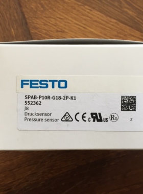 全新原装德国费斯托FESTO压力传感器SPAB-P10R-G18-2P-K1 552362