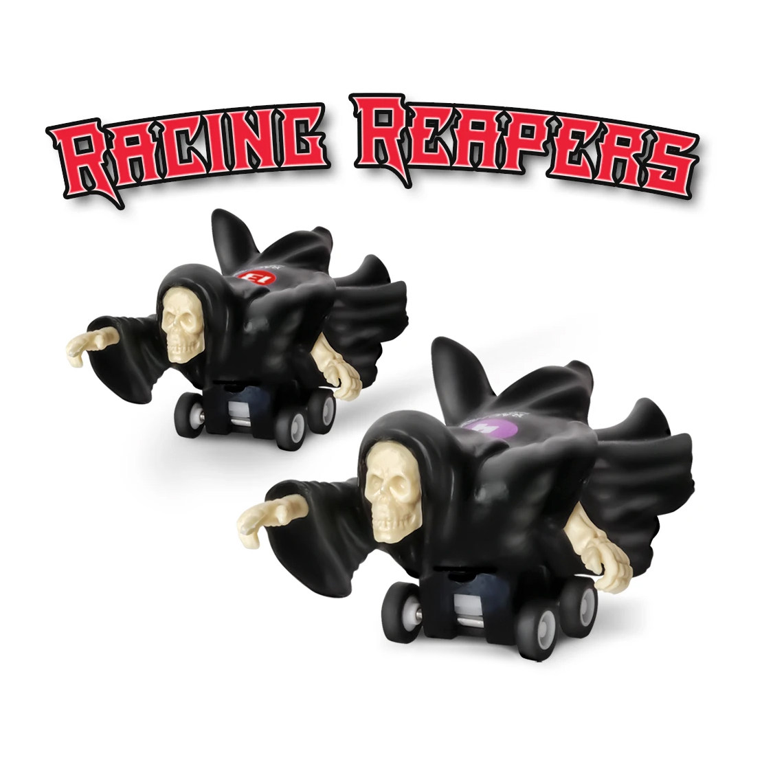 美国Archie Mcphee复古发条回力车 死神老鼠搞怪模型摆件解压玩具