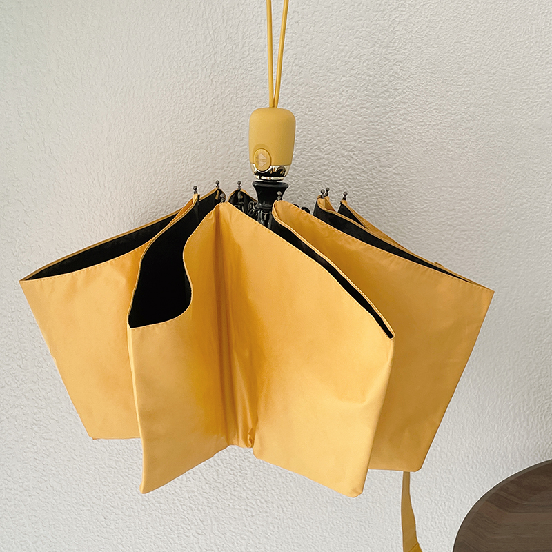 很厚很厚的加厚黑胶防晒布！自动开收晴雨两用男女通用折叠雨伞