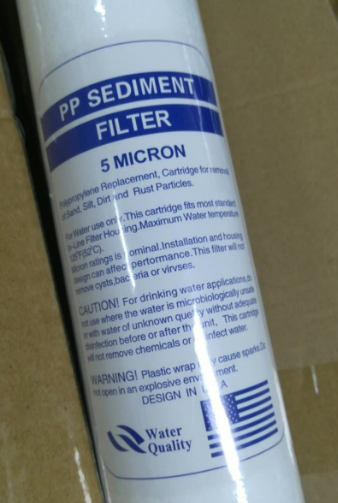 PP SEDIMENT FILTER 20寸插入式PP棉滤芯自来水过滤器棉芯5MICRON