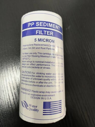 5寸5micron净水棉滤芯