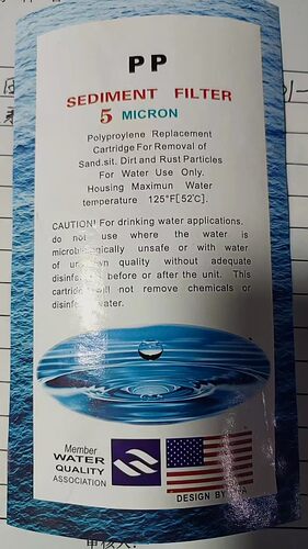 去离子水机PP棉滤芯通用