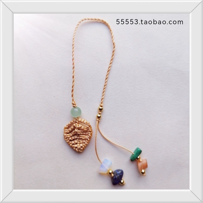 原创个性水晶碎石手机链挂绳件一夜暴富文艺风精致包包车钥匙挂饰