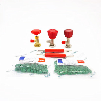 汽车通用氟利昂雪种R134A开瓶器工具R134匙空调胶圈表管胶圈