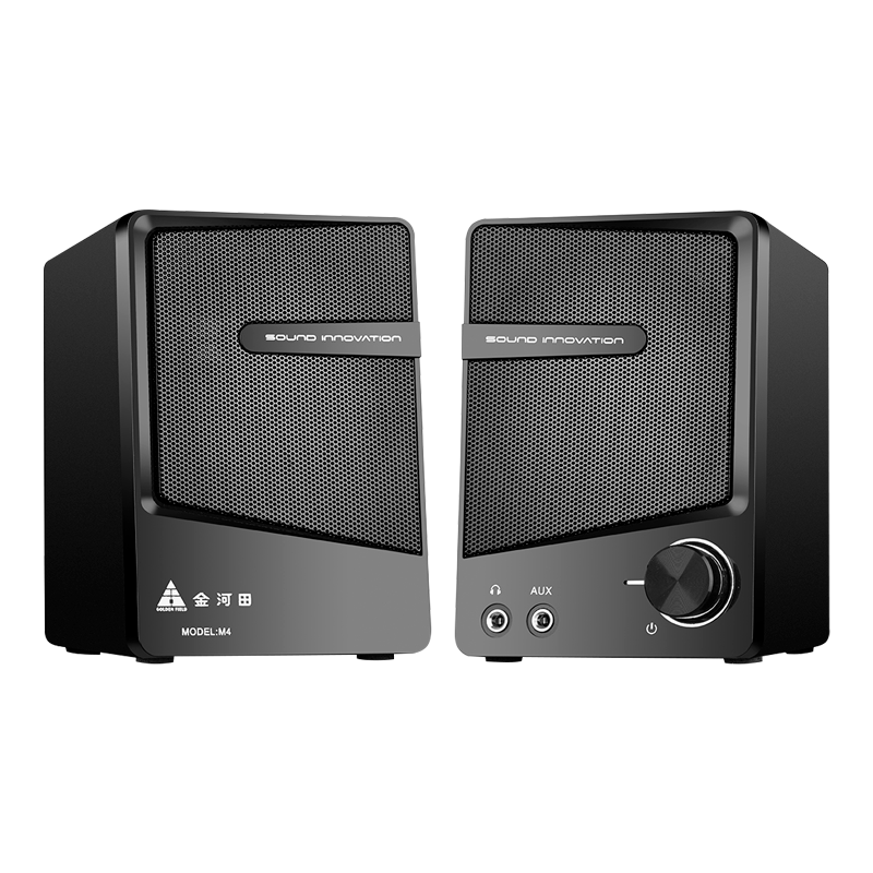 金河田M4电脑音响台式机家用桌面有线小音箱笔记本外接迷你低音炮