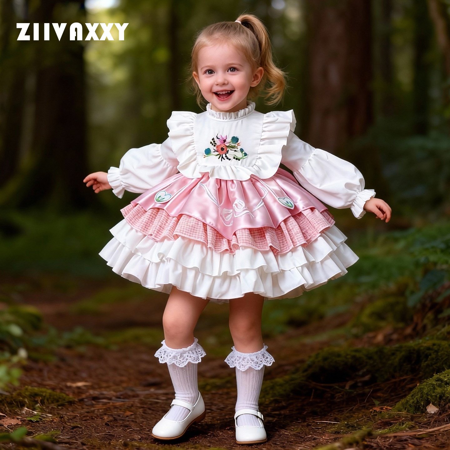 春秋童装小孩子女宝宝儿童洛丽塔Lolita公主裙刺绣蓬蓬裙层次感,童装/婴儿装/亲子装,连衣裙,淘宝优惠券,粉丝福利购,淘宝优惠卷