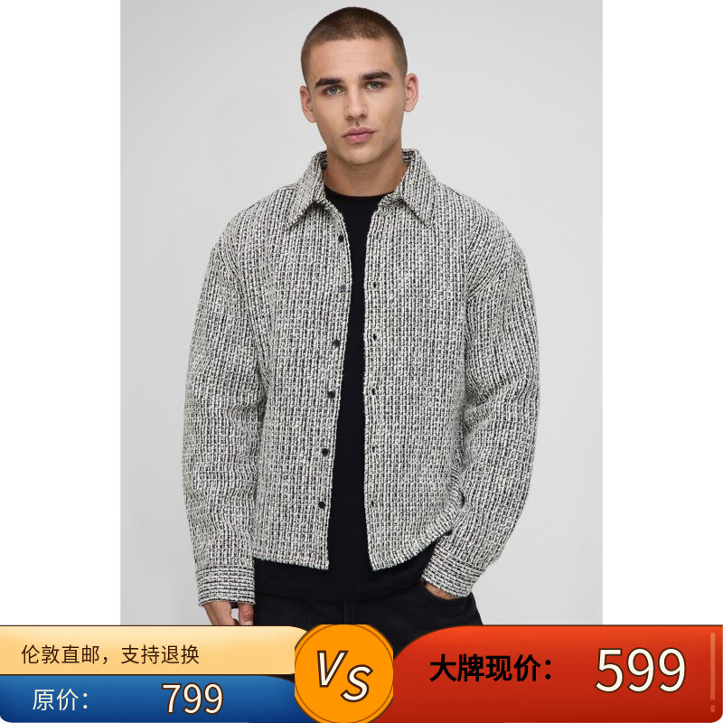 Z美女当家英国代购2025新款时尚休闲男士通勤设计感帅气长袖衬衣