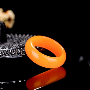 和田玉黄玉玉戒指和田玉指环扳指天然玉石男女款玉石戒指扳指玉器