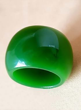 天然和田玉碧玉扳指男女天然老坑碧玉指环玉石扳指大拇指指环戒指