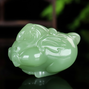 和田玉籽料招财元宝玉马手把件生肖马护身符玉石挂件马到成功