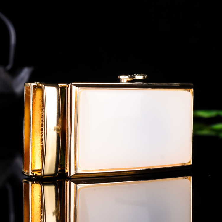 天然新疆和田玉白玉玉皮带扣腰扣羊脂级玉镶嵌腰配男款皮带扣玉饰