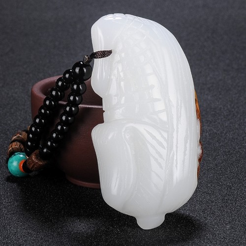 天然把件多子多福白玉籽料