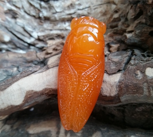 天然和田玉知了黄玉一鸣惊人吊坠玉蝉挂件 腰缠万贯 事业红火包邮