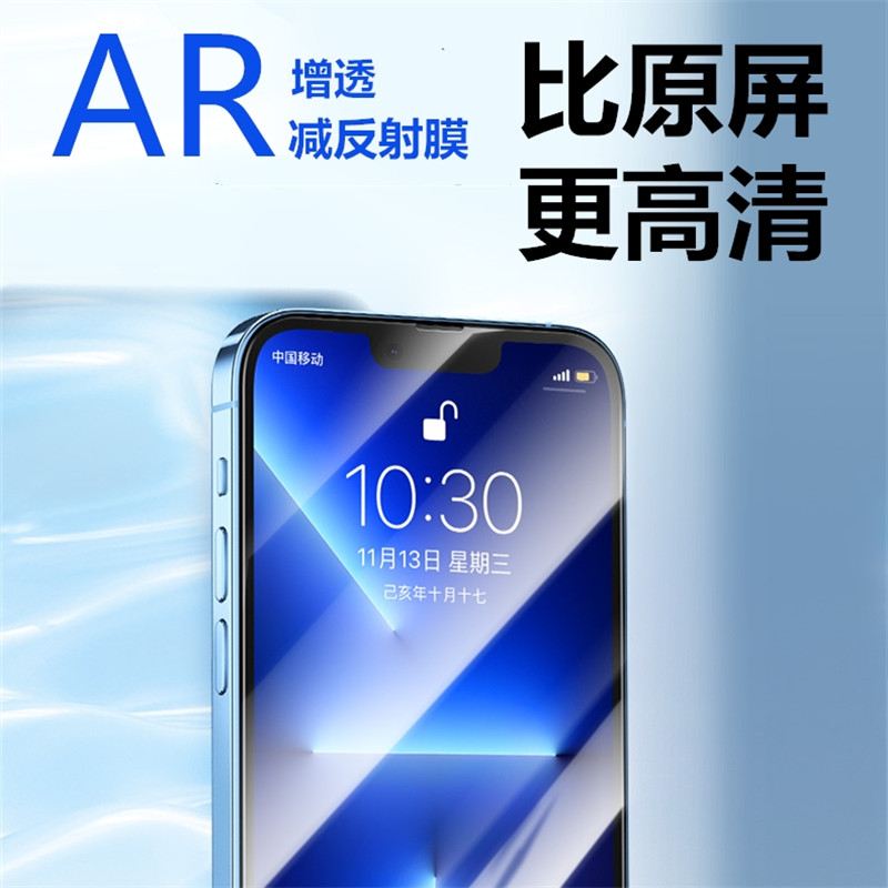 苹果13AR增透降反射高清保护膜