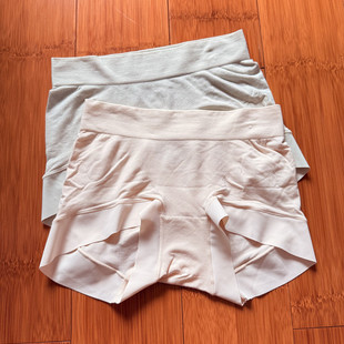 少女三角内裤女莫代尔蚕丝抗菌夏安全裤二合一四角女士无痕平角裤