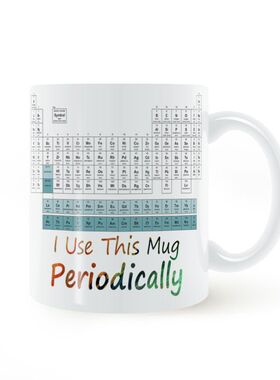 Periodic-Table元素周期表马克杯化学礼物奖品杯子水杯白色陶瓷