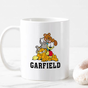 加菲猫Garfield周边陶瓷马克杯大容量卡通水杯男女生礼物ins