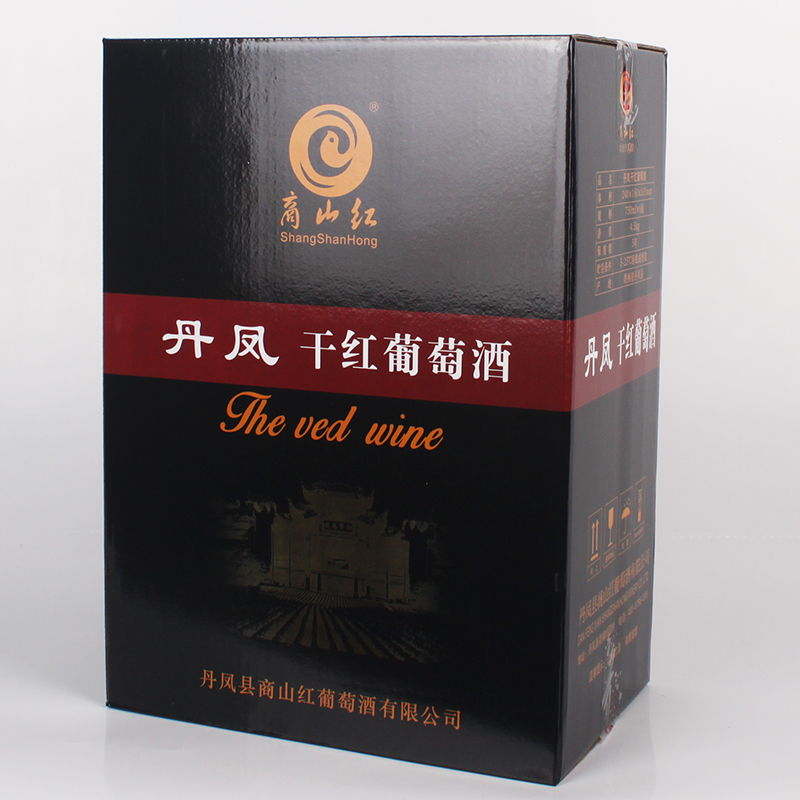 陕西商洛特产商山红丹凤葡萄酒赤霞珠干红整箱6支装中国产红酒