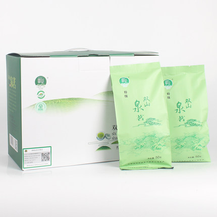 2026年新茶双山泉茗商南毛尖明前毛尖烘青绿茶50克*2袋装口粮茶