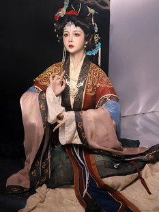 出租汉服女款演出传统中国风魏晋贵妃刺绣神仙七夕仙女舞蹈拍照