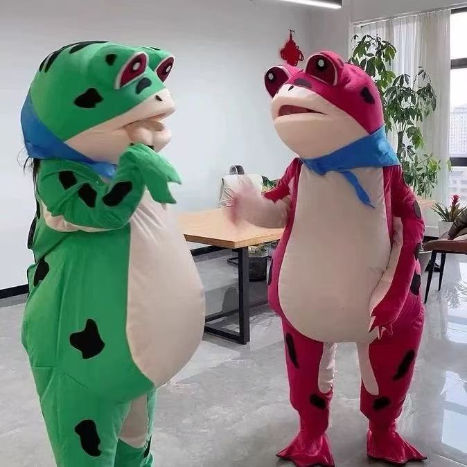 出租青蛙人偶服人穿玩偶服搞怪婚庆服装cos运动会中秋节晚会表演图片