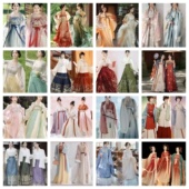 租赁汉服女齐胸齐腰中秋元 旦运动会开幕中国风唐制宋制汉服马面裙