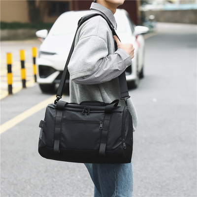 手提包男士大容量双肩包旅行包短途出行商务行李袋斜挎背包电脑包