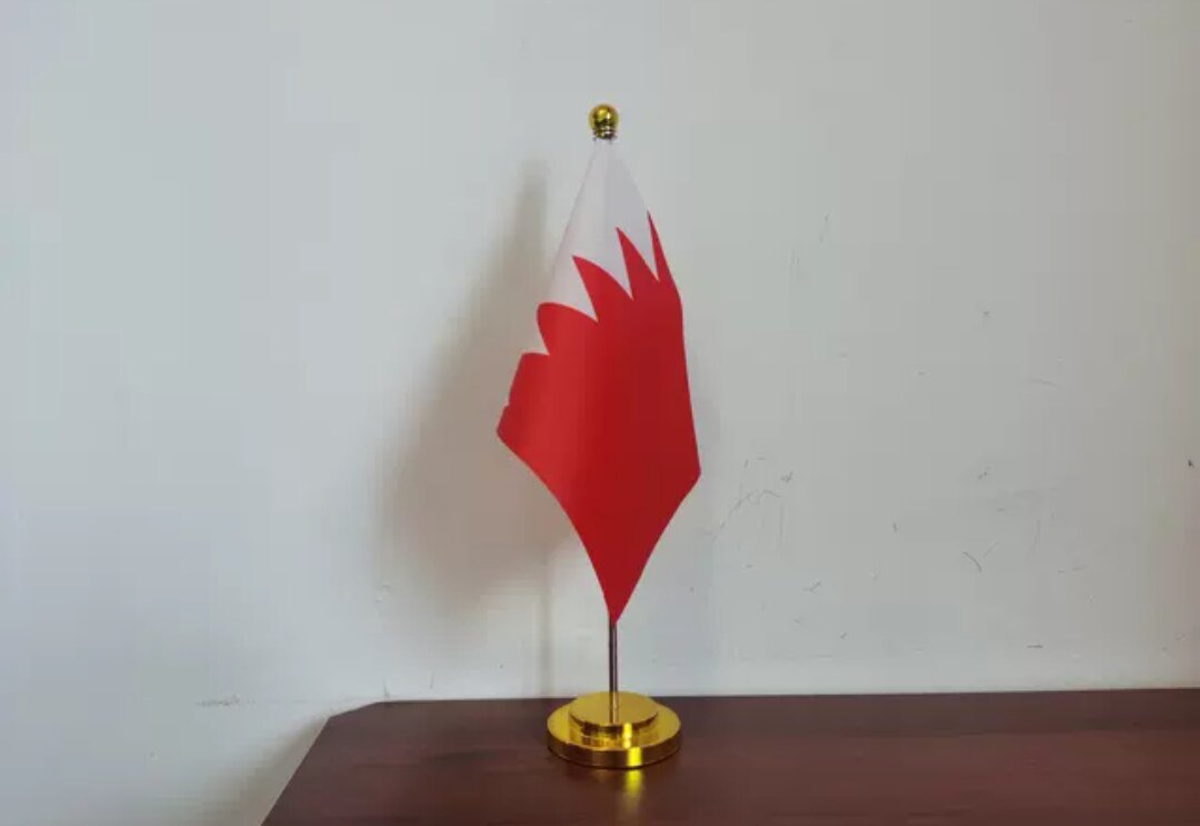 巴林国旗摆件可开票办公桌旗桌面台面办公室巴林小国旗巴林小旗子