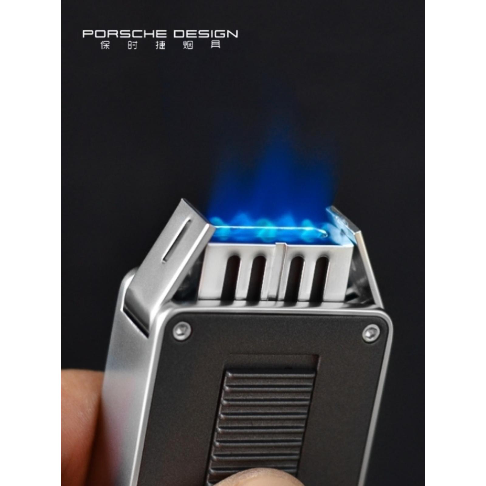 正品保时捷打火机高档充气防风点雪茄定制刻字送男朋友生日礼品