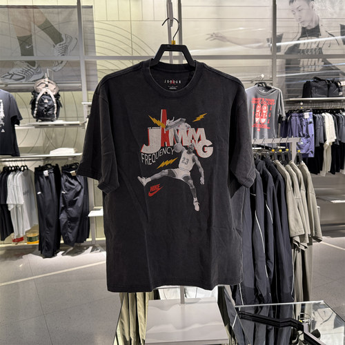 正品代购耐克NIKE新品2025夏男短袖运动休闲印花T恤 HJ2930-010