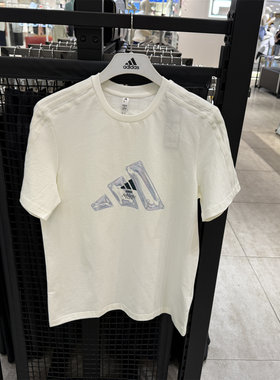 阿迪达斯男装女装2026夏季新款M LOGO TEE1 休闲短袖T恤LE1240