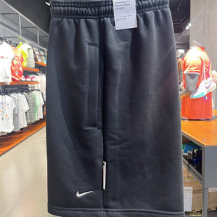 正品Nike/耐克DRI-FIT男子宽松刺绣小LOGO针织短裤五分裤 FZ0217