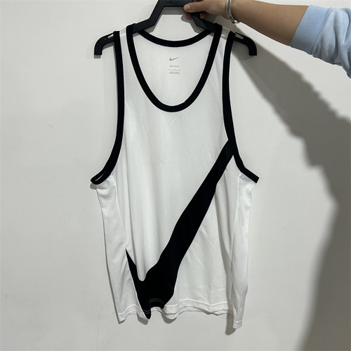 NIKE/耐克男子夏季速干篮球训练宽松透气休闲无袖背心 DH7133-100