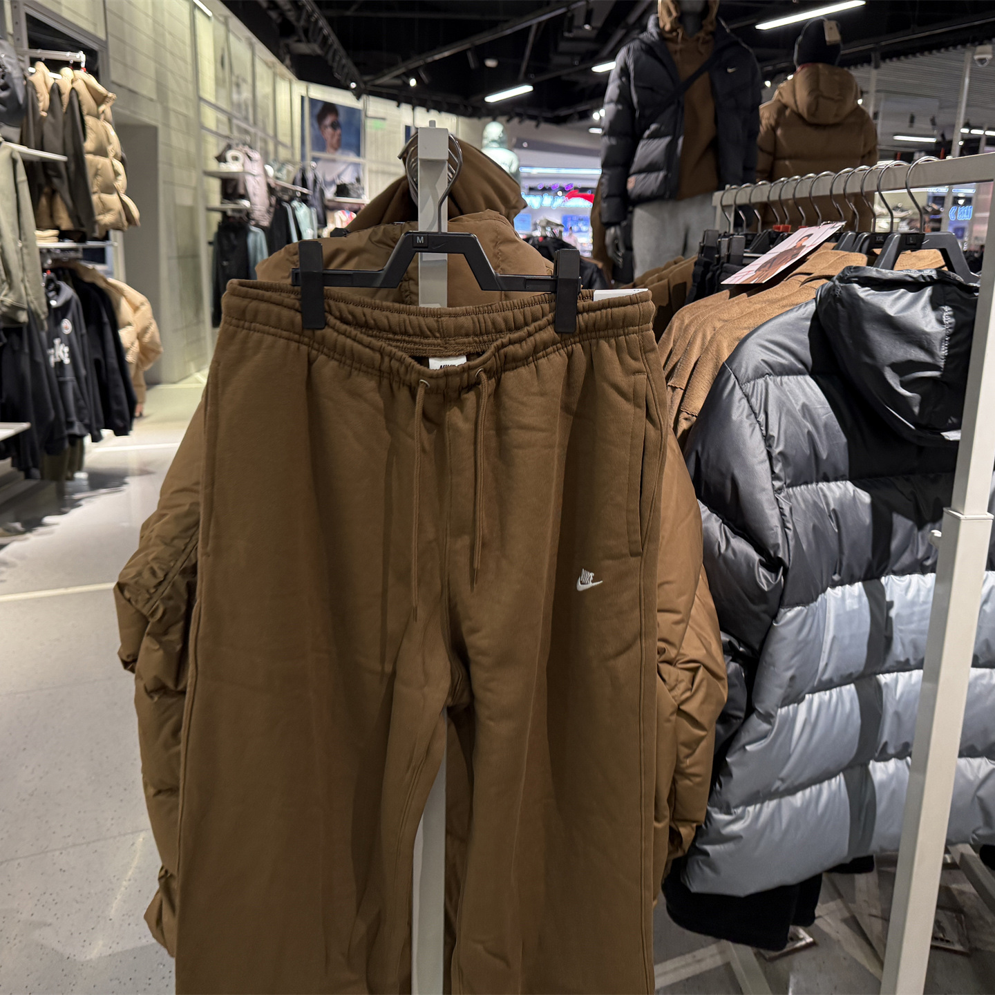 Nike耐克冬男裤Club加绒刺绣Futura标简约休闲针织长裤IF0489-235