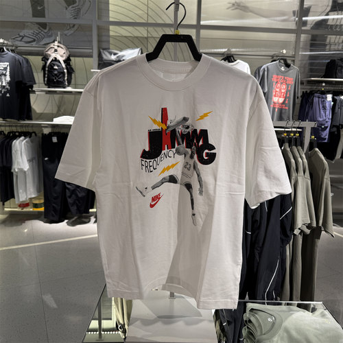 正品代购耐克NIKE新品2025夏男短袖运动休闲印花T恤 HJ2930-100