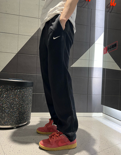 特价NIKE耐克男刺绣小勾加绒休闲运动直筒长裤 623455