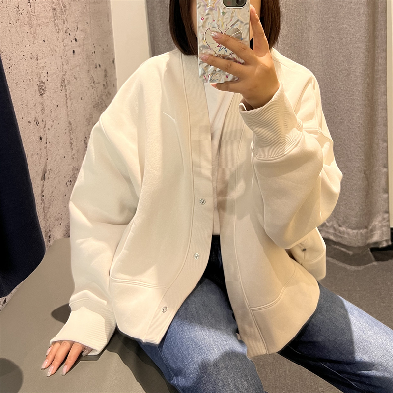 专柜正品Nike耐克女子OVERSIZE风宽松针织加绒开衫卫衣 FB8773