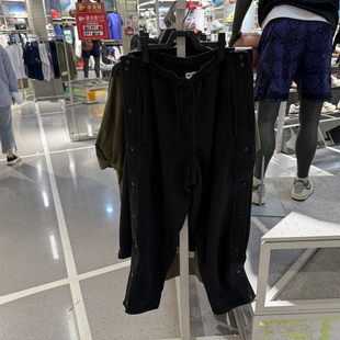 Nike耐克卫裤男冬新款百搭加绒保暖侧排扣篮球运动长裤FZ1037