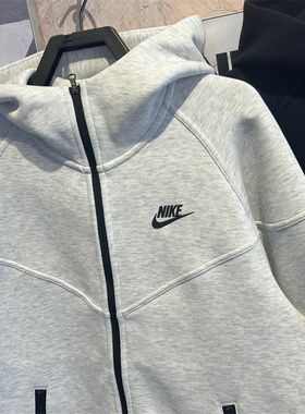 Nike耐克外套女子24秋季新款休闲训练针织连帽运动夹克FB8339-010