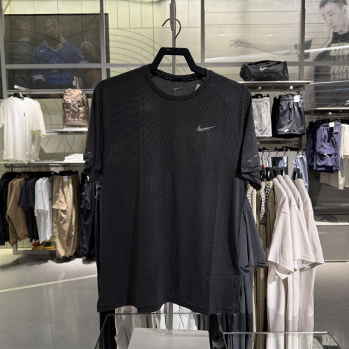 专柜正品耐克NIKE男子STRIDE 速干短袖新款针织跑步上衣T恤HV2208