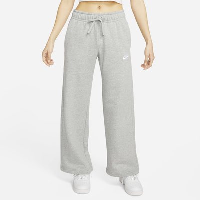 Nike耐克女裤秋冬新款休闲加绒直筒裤长裤秋阔腿裤灰色FB2728-063